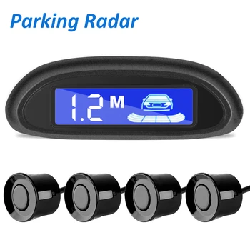 Автомобилен Парктроник с led паркинг радара с 4 сензори за паркиране, резервна автомобилен паркинг радар, монитор детектор, система подсветка на дисплея