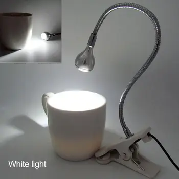 Гъвкава Тръба може да се Регулира Led Лампа USB Power Table Настолна Лампа Led Аквариумная Лампа С Зажимным Държач За Осветление на Аквариума С Рибки