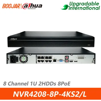 Оригинален NVR4208-8P-4KS2/L 8-канален мрежов Рекордер Dahua 1U 2HDDs 8PoE P2P за дистанционно наблюдение на ONVIF и RTSP