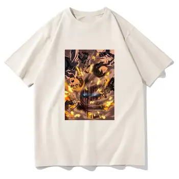 Attack on Titan 3 Мъжка Тениска/Дамски Harajuku Graphic Shingeki No Kyojin Тениска Унисекс Японското Аниме и Манга Естетически Памучни Тениски