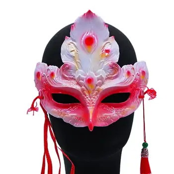 Дамски изискана маска във формата на птица в стил пънк, китайски стил, маскарадните украса за парти, Маскарадная дамски маска на половината от лицето