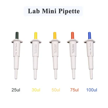 лаборатория за Мини-пипета 10-200 микролитра с Фиксиран обем Микропипетки, съвместима с универсални връхчета с обем 200 мл за лабораторни пипети