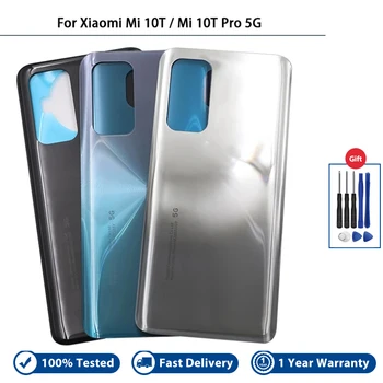Нова Задния капак на отделението за батерията за Xiaomi Mi 10T Mi 10T Pro 5G делото на Резервни части за подмяна на 100% Тествани