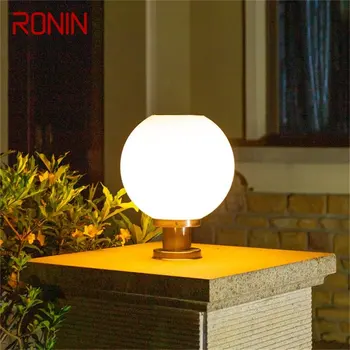 RONIN, уличен слънчев Модерен стенен светлини, led лампа с географски глобус, Водоустойчив стълб, лампа за дома