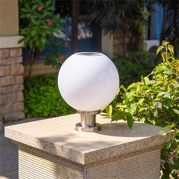 RONIN, уличен слънчев Модерен стенен светлини, led лампа с географски глобус, Водоустойчив стълб, лампа за дома