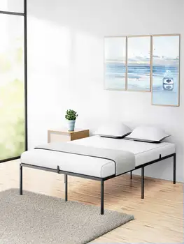 Рамка на легло с метална платформа за съхранение на 13 сантиметра Рамка на легло със стоманена лента За подкрепа Не се изисква пружинен блок