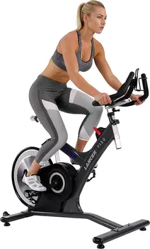 Велоергометър за здраве и фитнес Asuna 7130 Lancer Cycle със Задно Задвижване с ремък на Магнитното съпротивление, Маховик с тегло 33 паунда, Двойна клетка/