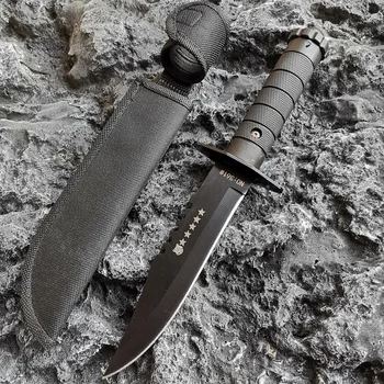 Ловен Нож за Оцеляване Csgo Karambit Knifes 7CR17MOV С Фиксирано Острие 58 HRC, Тактически Ножове, Универсални EDC Инструмент за нощуване на открито