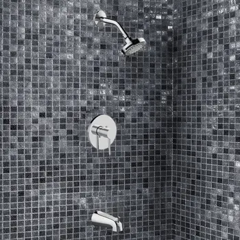 II Довършителни вана и душ с капак от полиран хром