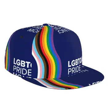 Бейзболна шапка с 3D принтом LGBT Pride, ежедневни солнцезащитная шапка, Елегантен етнически стил, модерен панорамен хип-хоп за жени и мъже