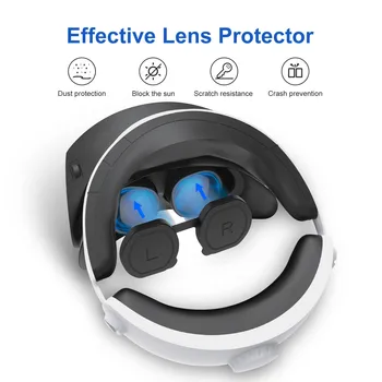 Пылезащитная капак на обектива за очила PSVR2 VR AR със защита от надраскване, Водоустойчив Силикон Защитно покритие за Аксесоари P-S VR2 PS VR 2