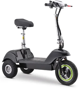 Сгъваема 3-колесни електрически скутер със седалка