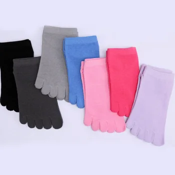 Японски Обикновена Чорапи с пет пръста, Дишащи Дамски Памучни Чорапи с Разделител на пръстите, Пролетни Ежедневни Дамски Чорапи с пръсти, Чехли WSB008