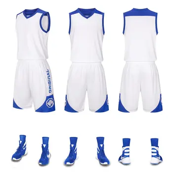 Цени на едро на баскетболен костюм Мъжки Възрастен Детски Баскетболен тренировъчен жилетка Командване форма на Спортен костюм на открито Плюс размера на Джърси
