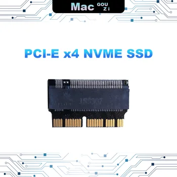 MACGOUZI Маркова новост, адаптер, Допълнителна такса M. 2 NGFF За Apple MacBook Air A1465 A1466 A1502 A1398 SSD, PCI-E x4 NVMe в края на 2013-2017 г.