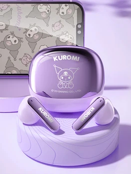 Sanrio Kuromi Bluetooth Слушалки Cinnamoroll Мультяшные Безжични Слушалки Pochacco Музикална Шумоподавляющая Слушалки Подаръци За Рожден Ден