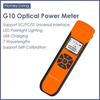 G10 Оптичен електромера Оптичен Тестер Инструмент Мрежов Кабел Тест OPM Led Осветление VFL USB Зареждане