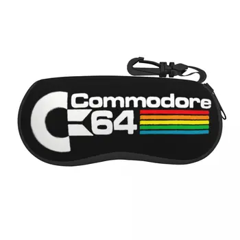 Commodore 64 Ретро Класически Калъф за Очила За Мъже И Жени, мек Лого C64, Компютърни слънчеви очила Amiga, защитна чанта