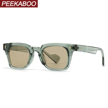 Peekaboo унисекс слънчеви очила с квадратни рамки за мъже, зелени кафяви дамски слънчеви очила с uv400, дамски директна доставка, 2023, мъжки гореща разпродажба