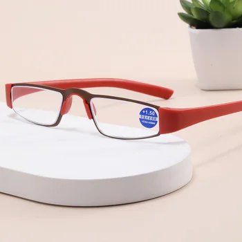 Модни Очила за четене в малка Рамки, Очила с Висока Разделителна способност с Анти-синя Светлина, Мъжки и женски Нови Удобни Очила за Четене