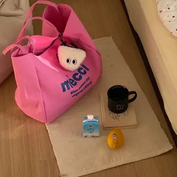Cartoony ориз, топка, чанта-портмонета, окачване, плюшено портфейл с цип с каишка, Малка чанта-портфейл, очарователна чанта за съхранение на малки предмети