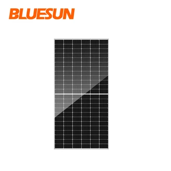 bluesun, полуэлементные слънчеви панели 500 W, 550 W, 525 W, черна рамка, 182-клетъчна система на покрива, слънчеви панели на ниво 1, моно-полуэлементы ЕС