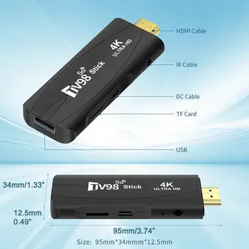 Smart TV Box TV98 Stick WiFi Мрежова телеприставка TV Box Android Мрежова телевизионна конзола приети с трансграничен медиен плейър TV Box