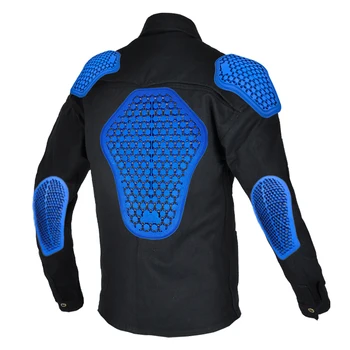 Мотоциклетът яке, водоустойчив тениска с дълъг ръкав на палтото за езда с подплата в рамото, лакътя, на гърдите, за защита на гърба