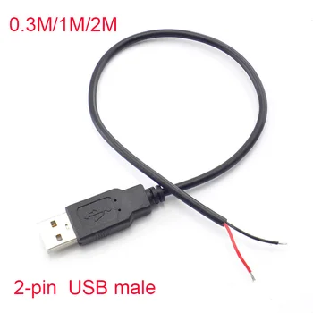 5 В един USB 2.0, 2-пинов 2-жична USB Конектор 