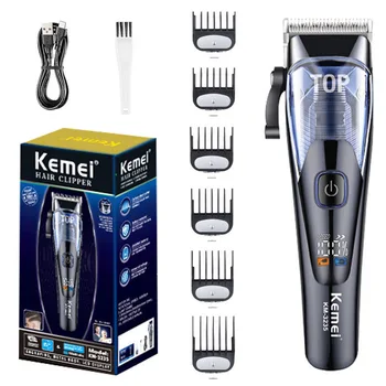 Kemei Нова USB Електрическа Машина За Подстригване Професионален Нож за коса Km-3235 Мъжки Безжичен Регулируема комплект за Подстригване