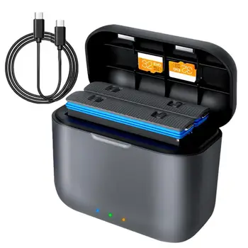 Калъф За Зарядното устройство Insta360 One X2 Battery Fast Charge Box Зарядно Устройство Hub Преносим Калъф За Съхранение