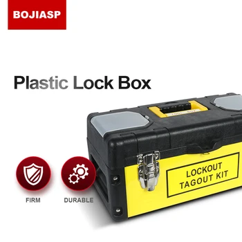 Специален куфар за заключване и проверка на списък на Инженерни пластмаси, преносим кутия за инструменти с предпазни ключалки