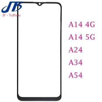 Замяна на тъчпад 10 бр. за Samsung Galaxy A14 A24 A34 A54 5G и 4G, а предната външна стъклена леща с лепило ЗЗД