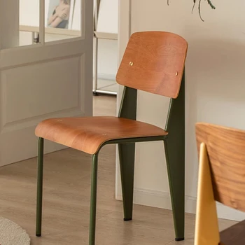 Дървен стол за Хранене в Скандинавски стил, Кухня, Модерна спалня, Модерни Столове за всекидневна, Дизайнерски Банкетни Шильоны, Салон Мебели за дома LJ50DC