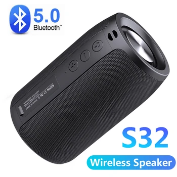 Bluetooth 5,0 Говорител Безжичен Бас Субуфер Преносим Музикален Говорител Hi FI Стерео Водоустойчив Звукова Кутия Открит Говорител TF USB