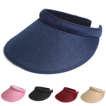 Лятна шапка с широка периферия сенника може да се Регулира UV-защита, Шапка за голф, Преносима лека спортна шапка, Ежедневни плажна шапка за жени и мъже