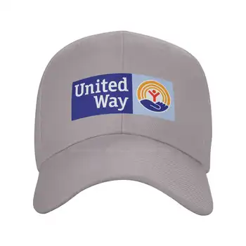 Логото на United Way, графичен лого на марката, висококачествен деним, шапка, Вязаная капачка, бейзболна шапка