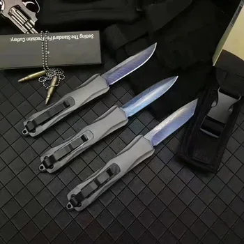 Micro OTF Tech Knife Combat Troo Серия 440A Стоманен Нож Твърдост 57-58HRC Цинк-Алуминиева Сплав Дръжката е От Въглеродни Влакна 3300 Нож