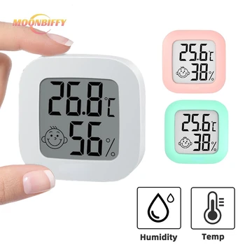 Датчик за температура, влага, Мини-LCD дигитален термометър-Влагомер, Температурата в помещението, външната Температура, Домашен Влагомер