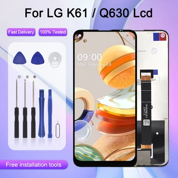 6,53 Инчов Q630 Дисплей За LG K61 LCD сензорен дисплей и цифров преобразувател В Събирането на LMQ630EAW LM-Q630EAW LM-Q630 Дисплей С инструменти
