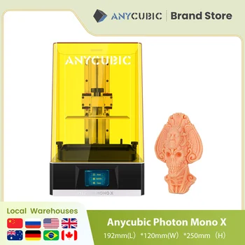 ANYCUBIC Photon Mono X 3D принтер 8,9-Инчов 4K монохромен LCD дисплей за 3D Печат Скорост 60 mm/ч за Голям обем на печат
