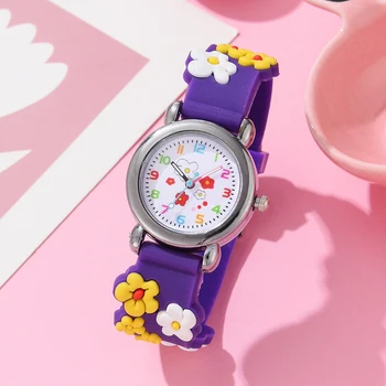 Нови детски часовници, Мультяшные часовници, Розов силикон, кварцов часовник, подарък за рожден ден за момичета, часовници за момичета Reloj
