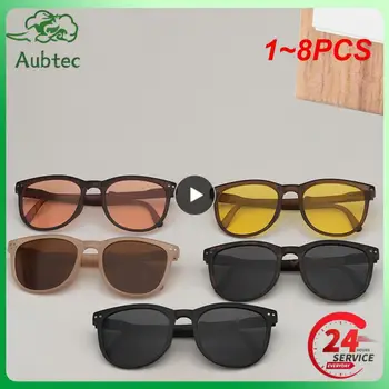 1-8 бр. Поляризирани слънчеви очила, Фирмен дизайн, Мъжки и дамски слънчеви очила в квадратни рамки за управление, модерни очила за колоездене UV400, Колоездене