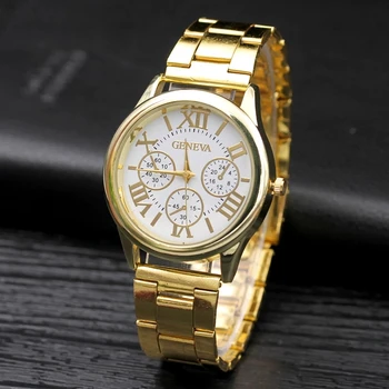 Reloj Mujer, Нов Женева модната марка Дамски часовници, ежедневни кварцов часовник от неръждаема стомана, Relogio Feminino, злато и сребро, 2023