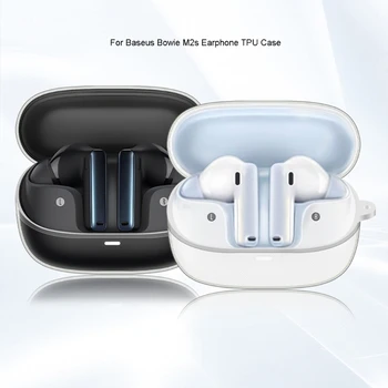 Съвместим с Baseus-Bowie M2s, калъф за слушалки-обвивка, устойчив на удари, със защита от надраскване, леки ръкав, Моющийся корпус, прахоустойчив калъф
