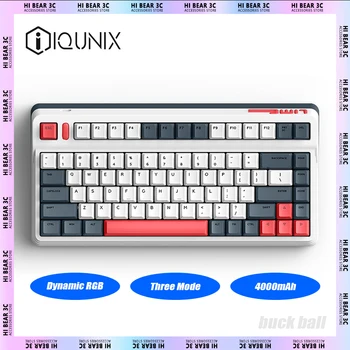 Безжична Ръчна клавиатура IQUNIX L80 с три Режима 
