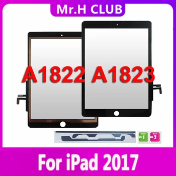 Сензорен екран За iPad 2017 Дигитайзер Сензорен екран За iPad е 9,7 2017 A1822 A1823 Подмяна на стъклени панела Сензор 9,7 инча