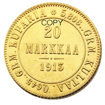 Финландия 1913-те години, ИМПЕРАТОРСКА РУСИЯ, 20 златно копирни монети марка КАА