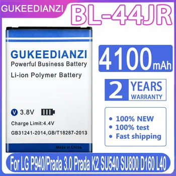 Батерия GUKEEDIANZI За LG P940/Prada 3.0 Prada K2 SU540 SU800 D160 L40 BL 44JR BL-44JR 4100mAh Batteria + Номер за проследяване