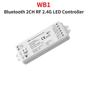 WB1 Bluetooth/WT1 WiFi Smart RF 2,4 G Контролер 2CH * 5A, Съвместими с приложението на Hristo, Гласово Управление, Регулатори за обикновен цвят led лента CCT